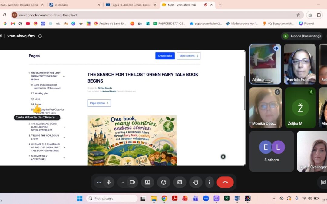 „The Lost Green Fairy Tale Book“ – eTwinning projekt